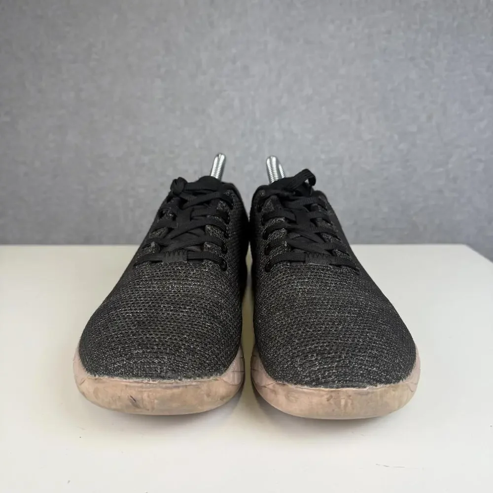 NoBull Black Gum Trainer Crossfit Shoes Pink Soles Women Size 9 Men Size 6.5